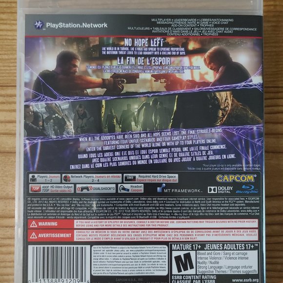 Resident Evil 6 PS3 Game (CIB) - Picture 4 of 4